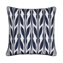 Outdoor Cushion, Printed Navy, 18" x 18"