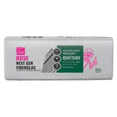 QuietZone Pink Next Gen Fiberglas Acoustic Insulation - Steel Stud - 24" x 48" x 2 1/2" - Covers 256 sq. ft