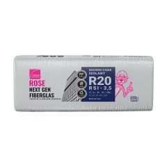 R-20 Pink Next Gen Fiberglas Insulation - Steel Stud - 24" x 48" x 6" - Covers 128 sq. ft