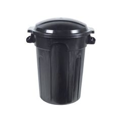 Garbage Bin - Outdoor - Resin - 80 L - Black