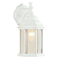 Outdoor Wall Light - 6.25" x 12" x 8" - White