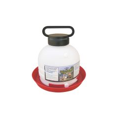 Fontaine pour volaille se remplissant par le haut Farm Tuff, blanc/rouge, 3 gal