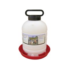 Fontaine pour volaille se remplissant par le haut Farm Tuff, blanc/rouge, 5 gal