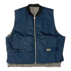 Veste doublée de simili-mouton, marine, grandeur X-grand