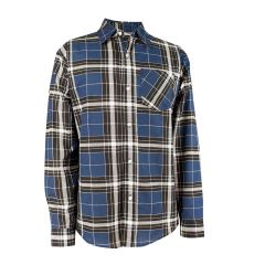 Chemise de flanelle, bleu, grandeur XX-grand