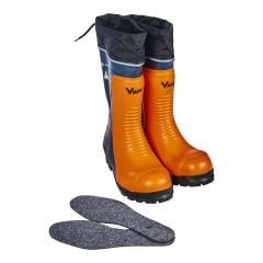 Bottes de sécurité, en caoutchouc, orange/noir, grandeur 11