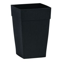 Self-Watering Harmony Tall Planter -  16" x 24 1/4" x 16" - Black