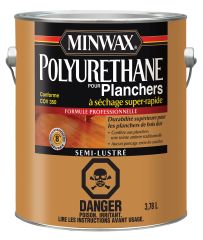 Vernis polyuréthane pour plancher, semi-lustré, 600 pi², 3,78 l