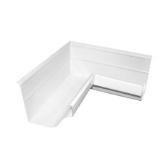 Gutter Interior Corner - Galvanized Steel - White