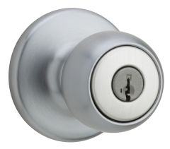 Fairfax door knob - Satin chrome - Entrance