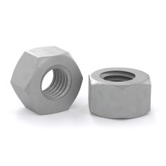 Écrou hexagonal, acier galvanisé à chaud, 3/8", 4/pqt