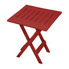 Table pliante, 15,25" x 17", rouge vin