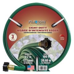 Light Duty Garden Hose - Green - 1/2" X 100'