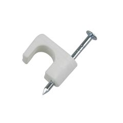 Low Volt Staples - 1/4" - White - 25/Pkg