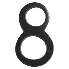 Aluminum Heritage house number #8 - Matte black - 4"