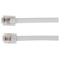 Modular Line Cord - 25 ' - White