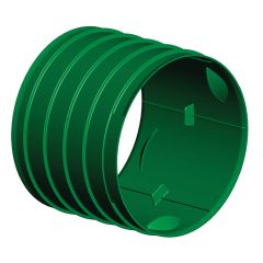 Exterior Drainage Coupler - 4" - Green