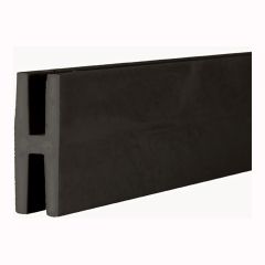 PVC Division Trim - Black Charcoal - 2 1/4" x 3/4" x 98"