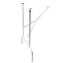 Pattes de table pliantes, blanc, 28,375", 2/pqt