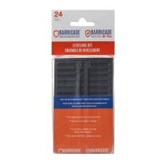 Ensemble de nivellement pour sous-plancher, Barricade, noir, 24/pqt