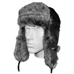 Aviator Style Hat - Black - Size Large