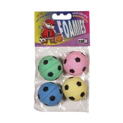 Cat Toy - Soccer Ball - 4/Pkg