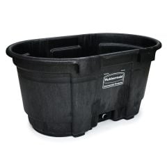 RUBBERMAID Stock Tank for Livestock - Black - 1,135.5 l - 69" x 63"