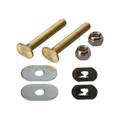 Toilet Floor Bolt - Solid Brass - 2 1/4"