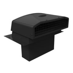 VMAX-AF Rectangular Wall Mount Exhaust Vent - 3 1/4" x 10" - Black