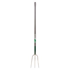 Hay Fork 12" - 3 Teeth - Forged Steel - Wooden Handle