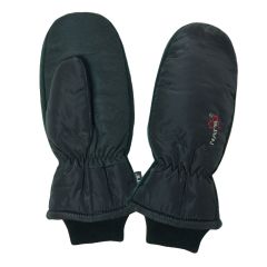 Lined Mittens - Black - Size Medium