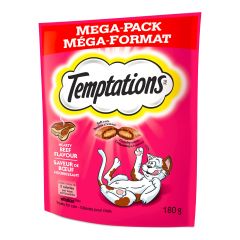 Gâteries pour chats Whiskas TEMPTATIONS, boeuf, 180 g