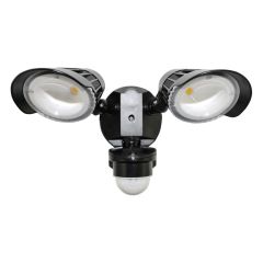 Lampe DEL avec détecteur de mouvements, 23W, 5 000 K, noir