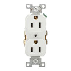 Single Receptacle - 20 A - White