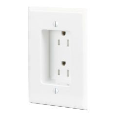 Recessed duplex plug