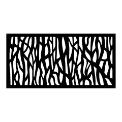 Sprig Decorative Panel - 0.3" x 4' x 2' - Black