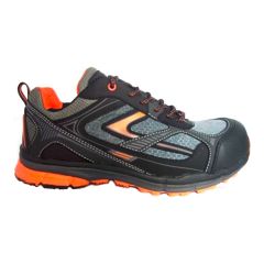 Security Sneakers - Grey/Orange - Size 8