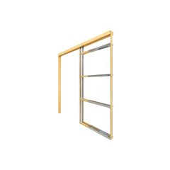 Adjustable pocket door frame