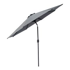 Parasol en acier inclinable, gris, 9'