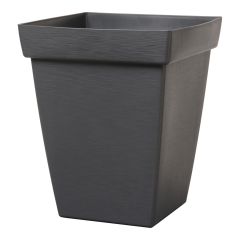 Square Bamboo Planter - 11" x 11" x 13.81" - Slate