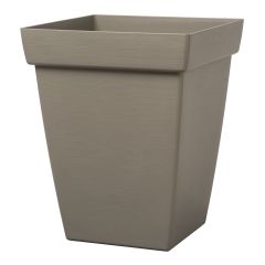 Square Bamboo Planter - 11" x 11" x 13.81" - Portobello