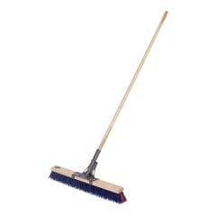 Balai-brosse, multi-surfaces, manche en bois, 24"