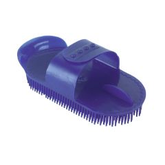 Finnish Curry Comb 17.5 X 8.5 Cm - Blue - 8.5 cm x 17.5 cm