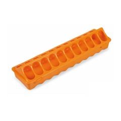 Poultry Floor Feeder - 40Cm - Orange - 40 cm x 10 cm