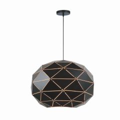 Luminaire suspendu, Christy, noir, 35 x 25 cm