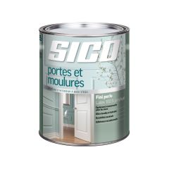 Peinture SICO Portes et moulures, Perle, Blanc Pur, 946 ml