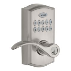 Electronic lever deadbolt, Commercial Smart Code 10 - Satin Nickel