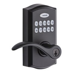 Electronic lever deadbolt, Commercial Smart Code 10 - Matte Black