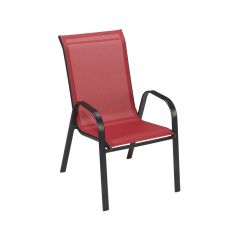 Chaise empilable Sling, 55 x 93 x 55 cm, rouge