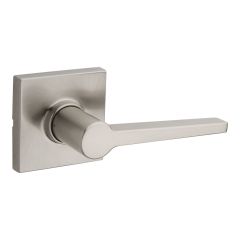 Daylon Square Rose Passage Lever - Satin Nickel